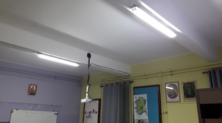Ενσωμάτωση Φωτιστικών LED σε Δημοτικό Σχολείο 